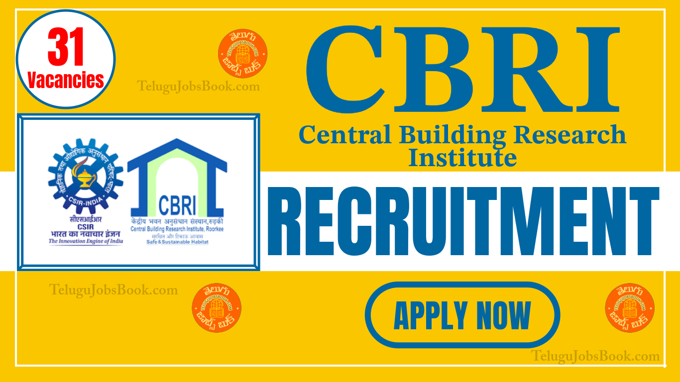 CSIR-CBRI Scientist Recruitment 2025