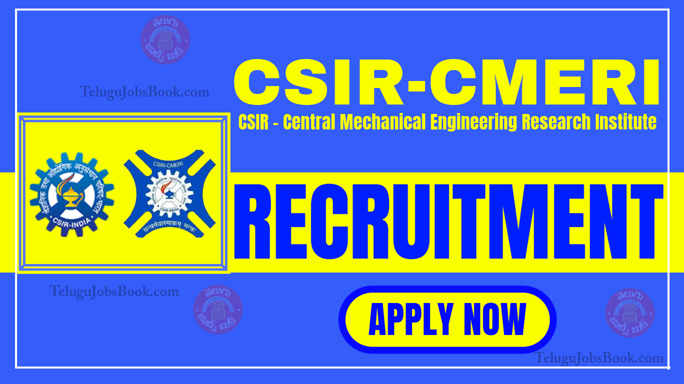 CSIR-CMERI Junior Secretariat Assistant Recruitment 2025